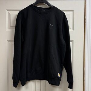 Carhartt Men's Black Sweatshirt Loose Fit Large